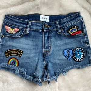 Hudson Denim Jean Shorts with Patches for Kids